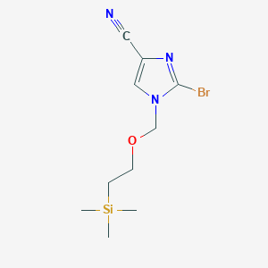 1-((2-(Trimethylsilyl)ethoxy)methyl)-2-bromo-1H-imidazole-4-carbonitrile