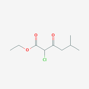 molecular formula C9H15ClO3 B1442396 Ethyl 2-chloro-5-methyl-3-oxohexanoate CAS No. 1033707-35-5
