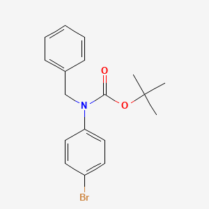 molecular formula C18H20BrNO2 B1442400 Tert-butyl benzyl(4-bromophenyl)carbamate CAS No. 693792-98-2