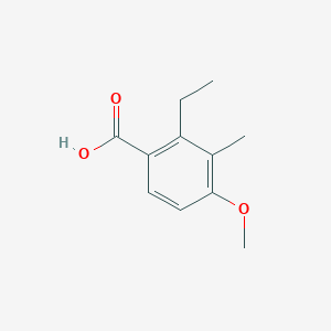 molecular formula C11H14O3 B1442406 2-Ethyl-4-methoxy-3-methylbenzoic acid CAS No. 1181770-76-2