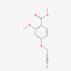 molecular formula C12H12O4 B14424070 Methyl 2-methoxy-4-[(prop-2-yn-1-yl)oxy]benzoate CAS No. 85607-72-3