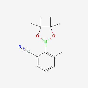 3-Methyl-2-(tetramethyl-1,3,2-dioxaborolan-2-yl)benzonitrile