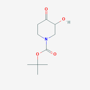 molecular formula C10H17NO4 B1442411 tert-Butyl 3-hydroxy-4-oxopiperidine-1-carboxylate CAS No. 1130156-23-8