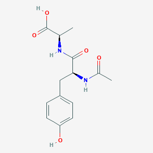 molecular formula C14H18N2O5 B14424145 N-Acetyl-L-tyrosyl-D-alanine CAS No. 84799-86-0