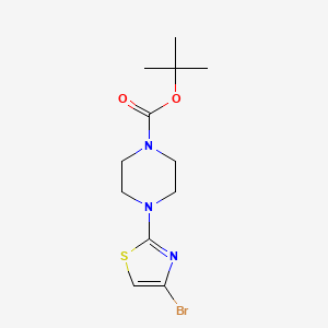 molecular formula C12H18BrN3O2S B1442416 Tert-butyl 4-(4-bromothiazol-2-yl)piperazine-1-carboxylate CAS No. 1197294-66-8
