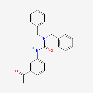 molecular formula C23H22N2O2 B14424208 N'-(3-Acetylphenyl)-N,N-dibenzylurea CAS No. 86764-52-5