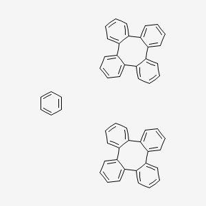 molecular formula C54H38 B14424230 Benzene--tetraphenylene (1/2) CAS No. 83179-20-8