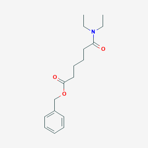 molecular formula C17H25NO3 B14424232 Benzyl 6-(diethylamino)-6-oxohexanoate CAS No. 86041-30-7