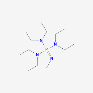 molecular formula C13H33N4P B14424233 Phosphorimidic triamide, N,N,N',N',N'',N''-hexaethyl-N'''-methyl- CAS No. 80166-25-2