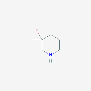 molecular formula C6H12FN B1442424 3-Fluoro-3-methylpiperidine CAS No. 1374657-04-1