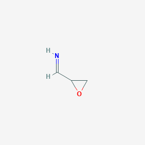 molecular formula C3H5NO B14424300 1-(Oxiran-2-yl)methanimine CAS No. 86492-11-7