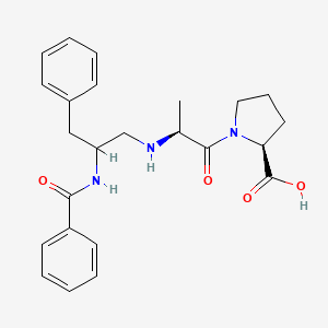 molecular formula C24H29N3O4 B14424308 N-(2-Benzamido-3-phenylpropyl)-L-alanyl-L-proline CAS No. 82014-18-4