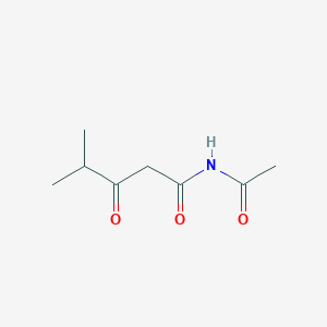 molecular formula C8H13NO3 B14424314 N-Acetyl-4-methyl-3-oxopentanamide CAS No. 84794-25-2