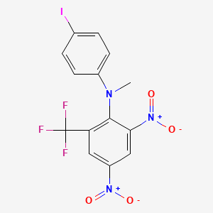 molecular formula C14H9F3IN3O4 B14424327 N-(4-Iodophenyl)-N-methyl-2,4-dinitro-6-(trifluoromethyl)aniline CAS No. 84529-46-4
