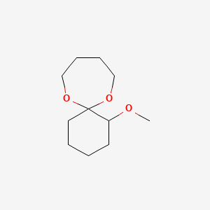 molecular formula C11H20O3 B14424358 1-Methoxy-7,12-dioxaspiro[5.6]dodecane CAS No. 84658-02-6