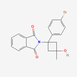 2-((1R,3R)-1-(4-bromophenyl)-3-hydroxy-3-methylcyclobutyl)isoindoline-1,3-dione