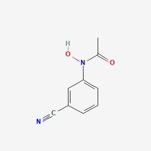 molecular formula C9H8N2O2 B14424458 N-(3-Cyanophenyl)-N-hydroxyacetamide CAS No. 80584-66-3