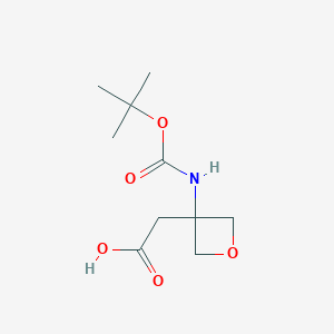 2-(3-((Tert-butoxycarbonyl)amino)oxetan-3-YL)acetic acid