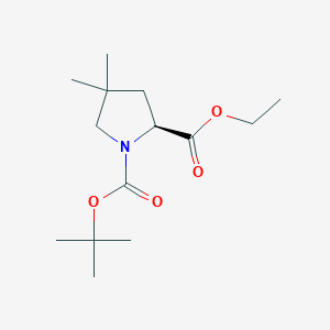 (S)-1-Boc-4,4-dimethyl-pyrrolidine-2-carboxylic acid ethyl ester