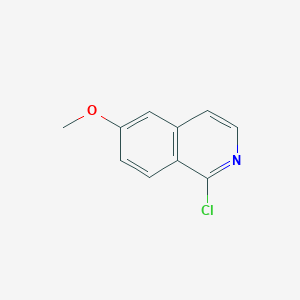 molecular formula C10H8ClNO B144245 1-氯-6-甲氧基异喹啉 CAS No. 132997-77-4