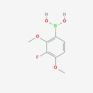 molecular formula C8H10BFO4 B1442450 3-FLUORO-2,4-DIMETHOXYPHENYLBORONIC ACID CAS No. 949146-39-8