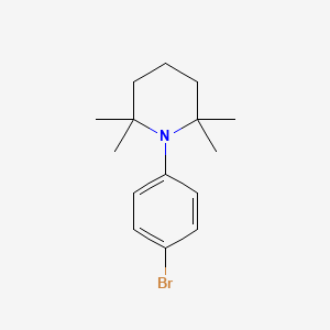 molecular formula C15H22BrN B14424515 Piperidine, 1-(4-bromophenyl)-2,2,6,6-tetramethyl- CAS No. 84184-75-8