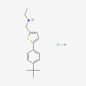 {[5-(4-Tert-butylphenyl)thiophen-2-yl]methyl}(ethyl)amine hydrochloride