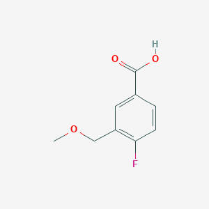 molecular formula C9H9FO3 B1442454 4-Fluoro-3-(methoxymethyl)benzoic acid CAS No. 1333834-34-6