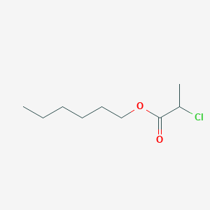 molecular formula C9H17ClO2 B14424546 Hexyl 2-chloropropanoate CAS No. 86711-72-0