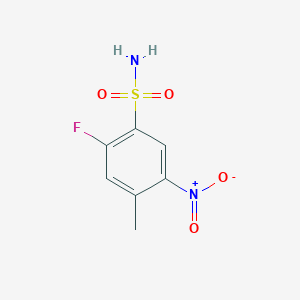 2-Fluoro-4-methyl-5-nitrobenzene-1-sulfonamide