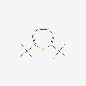 molecular formula C14H22S B14424552 2,7-Di-tert-butylthiepin CAS No. 83670-21-7