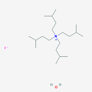 molecular formula C20H46INO B14424559 Tetraisopentylammonium iodide-water CAS No. 85352-83-6