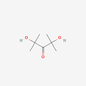 molecular formula C7H14O3 B14424611 2,4-Dihydroxy-2,4-dimethylpentan-3-one CAS No. 86096-09-5