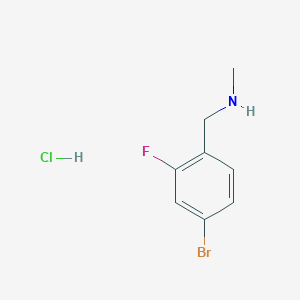molecular formula C8H10BrClFN B1442468 [(4-Bromo-2-fluorophenyl)methyl](methyl)amine hydrochloride CAS No. 1280952-49-9