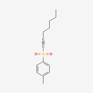molecular formula C14H18O2S B14424700 Benzene, 1-(1-heptynylsulfonyl)-4-methyl- CAS No. 82721-81-1