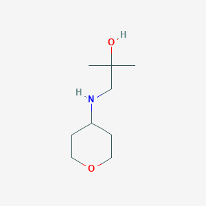 2-Methyl-1-[(oxan-4-yl)amino]propan-2-ol