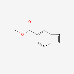 molecular formula C10H8O2 B14424761 Methyl bicyclo[4.2.0]octa-1,3,5,7-tetraene-3-carboxylate CAS No. 86031-45-0