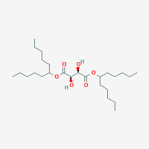 molecular formula C26H50O6 B14424812 diundecan-6-yl (2R,3R)-2,3-dihydroxybutanedioate CAS No. 82052-74-2