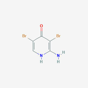molecular formula C5H4Br2N2O B1442482 2-Amino-3,5-dibromopyridin-4-ol CAS No. 1261269-58-2