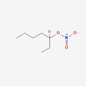 molecular formula C7H15NO3 B14424852 3-Heptanol, nitrate CAS No. 82944-61-4