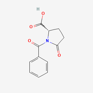 molecular formula C12H11NO4 B14424859 1-Benzoyl-5-oxo-L-proline CAS No. 80687-79-2