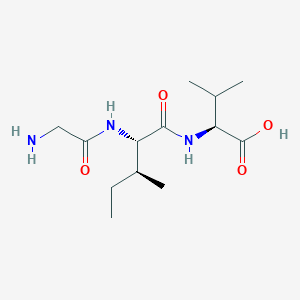 molecular formula C13H25N3O4 B14424884 Glycyl-L-isoleucyl-L-valine CAS No. 81156-23-2