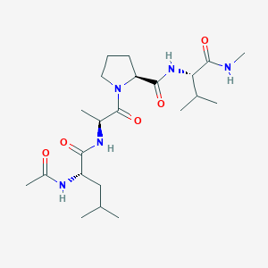 molecular formula C22H39N5O5 B14424886 N-Acetyl-L-leucyl-L-alanyl-L-prolyl-N-methyl-L-valinamide CAS No. 87117-82-6