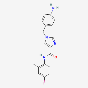 1-(4-aminobenzyl)-N-(4-fluoro-2-methylphenyl)-1H-imidazole-4-carboxamide