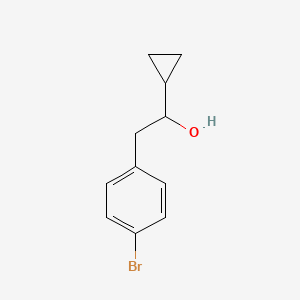 molecular formula C11H13BrO B1442494 2-(4-Bromophenyl)-1-cyclopropylethan-1-ol CAS No. 1183977-64-1