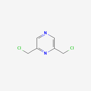 molecular formula C6H6Cl2N2 B14424958 Pyrazine, 2,6-bis(chloromethyl)- CAS No. 86045-21-8