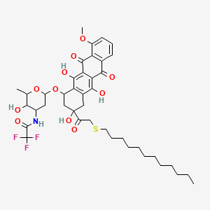 molecular formula C41H52F3NO11S B14425004 N-(Trifluoroacetyl)-14-dodecyl-14-thiaadriamycin CAS No. 83291-70-7