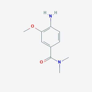 molecular formula C10H14N2O2 B1442506 4-amino-3-methoxy-N,N-dimethylbenzamide CAS No. 1061358-40-4