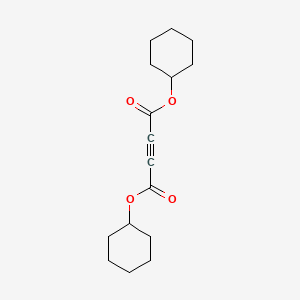 molecular formula C16H22O4 B14425083 Dicyclohexyl but-2-ynedioate CAS No. 79866-97-0
