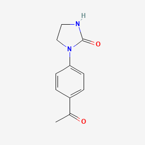 molecular formula C11H12N2O2 B1442509 1-(4-Acetylphenyl)imidazolidin-2-one CAS No. 40264-19-5